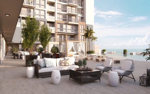 Panoramic view of the Pacific Ocean at Oceana Residences