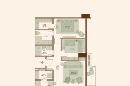 Corotú, Santa María — Apartment Type D