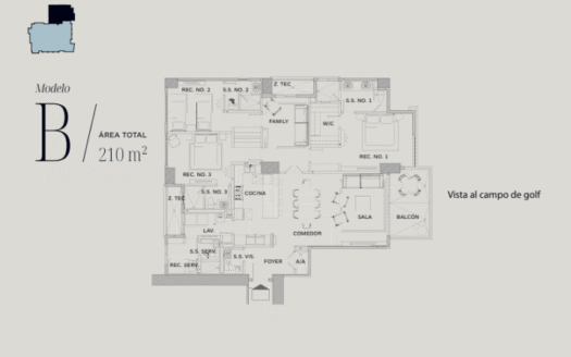 Celeste, Santa María – Apartment Type B