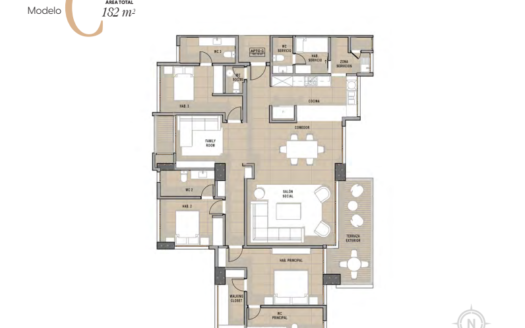 Madero, Costa Del Este – Apartment Type C